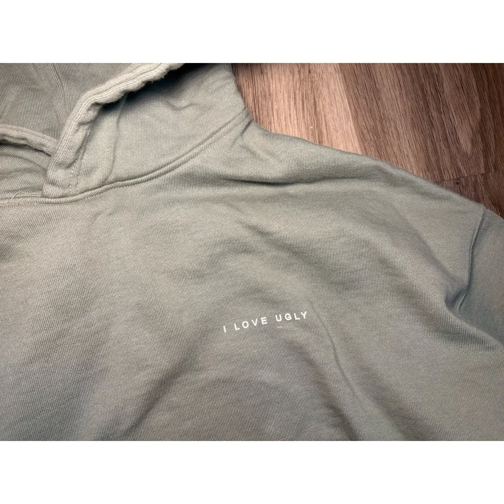 I Love Ugly Box Fit Hoodie Green Size‎ S Heavyweight Men's S Classic Sweatshirt